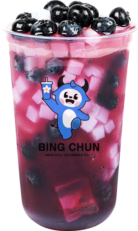 Blueberry Bobo Tea